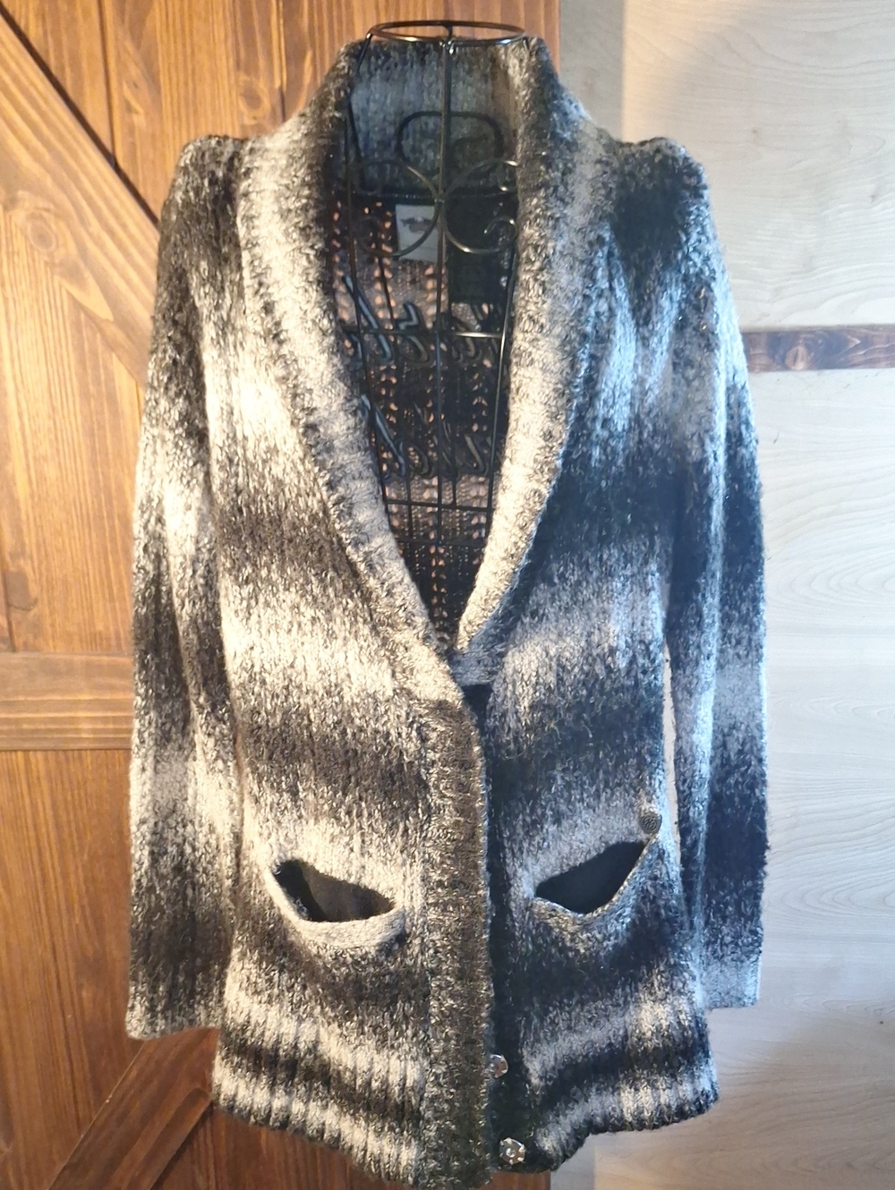 Harley Davidson Cozy Shawl Collar Open-Front Cardigan Jacket